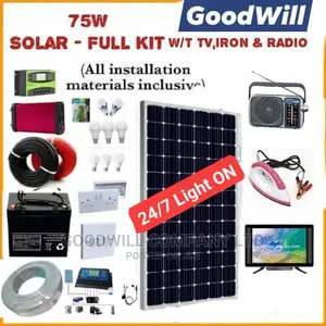 75W Solar Kit W/T TV ,Iron Radio