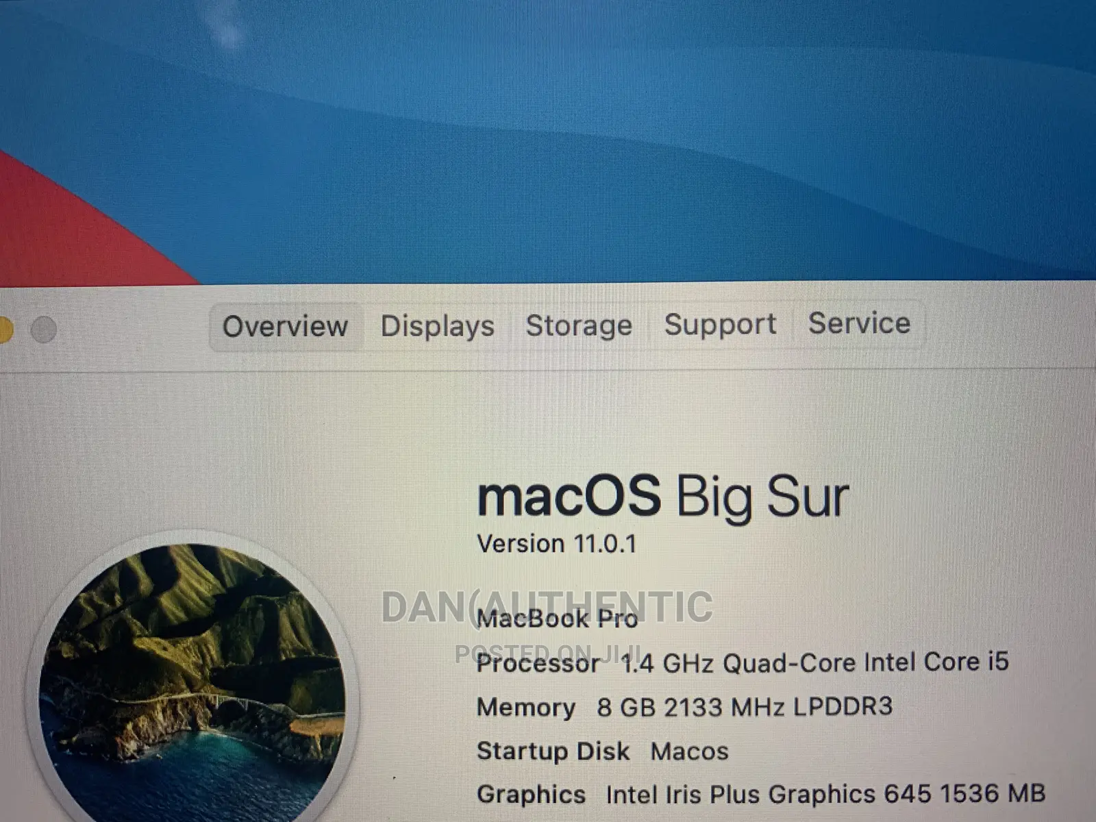 New Laptop Apple MacBook Pro 2020 8GB Intel Core I5 SSD 512GB