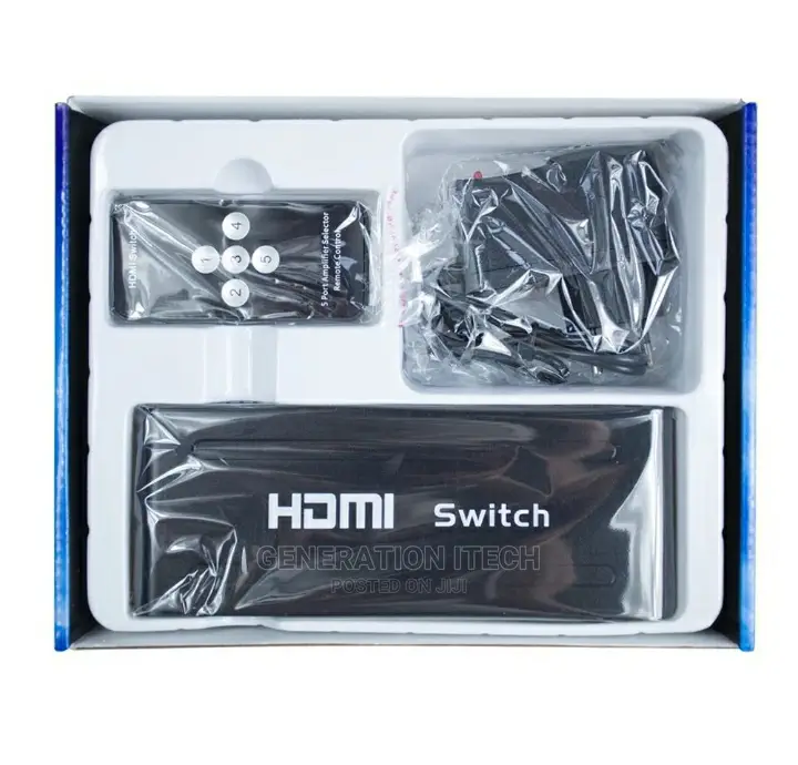 5 Port Hdmi Switcher With Remote -Supports 1080p