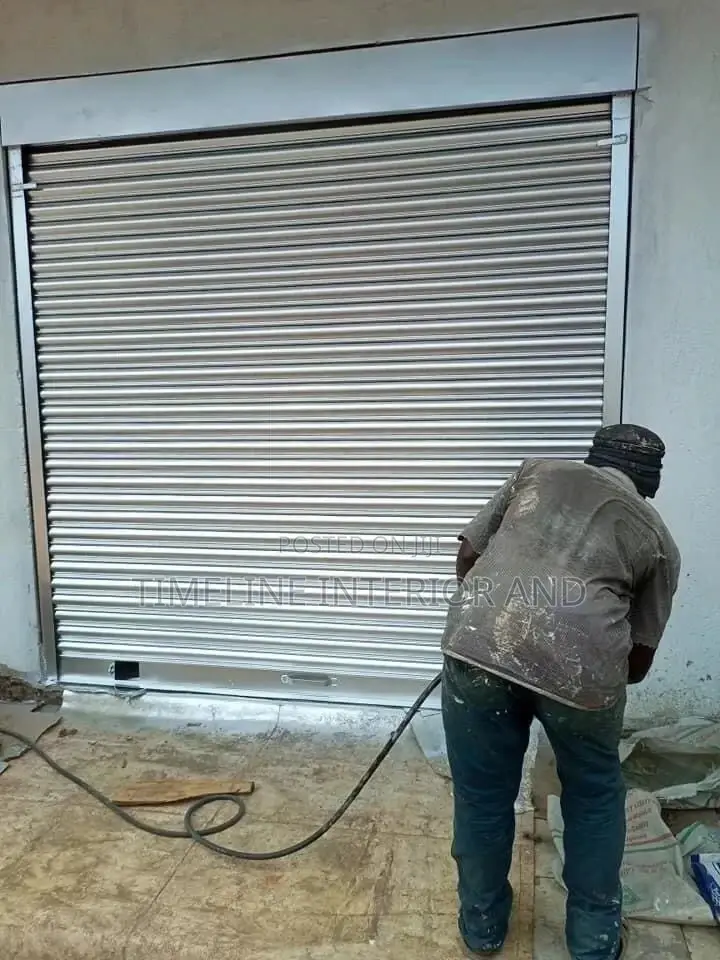 Roller Shutters Spray Painting.