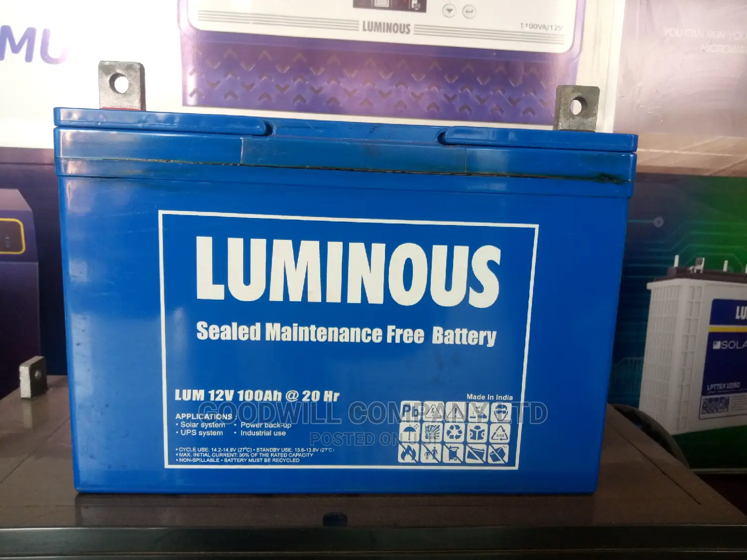 100ah Luminous Battery Made in India