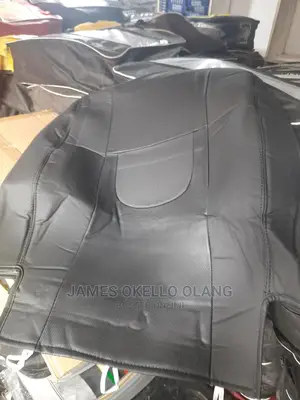 Black Leather Seat Cover