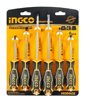 6pcs Ingco Industrial Premium Pro-Grade Screwdriver Set