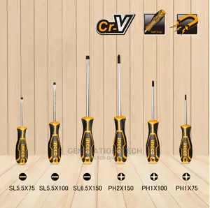 6pcs Ingco Industrial Premium Pro-Grade Screwdriver Set