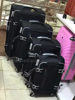 4 Piece Leather Luggage and Travel Bags