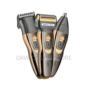 Geemy Rechargeable Hair Shaving Machine, Shaver- 3 in 1