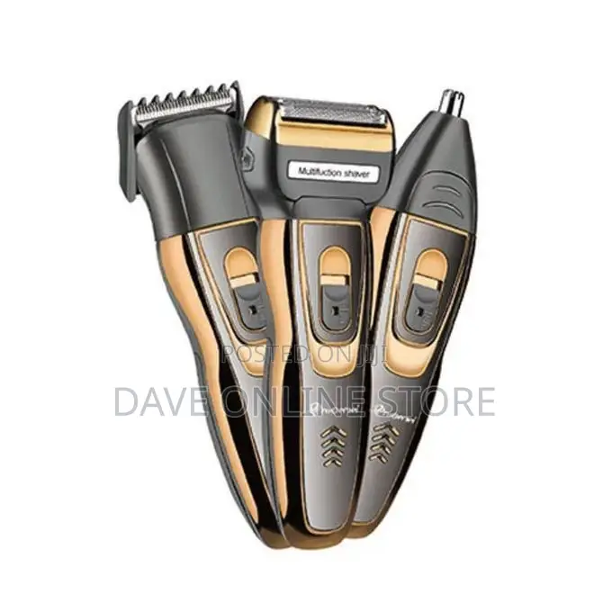 Geemy Rechargeable Hair Shaving Machine, Shaver- 3 in 1
