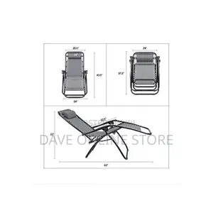 Folding Outdoor Zero Gravity Lounge Chair