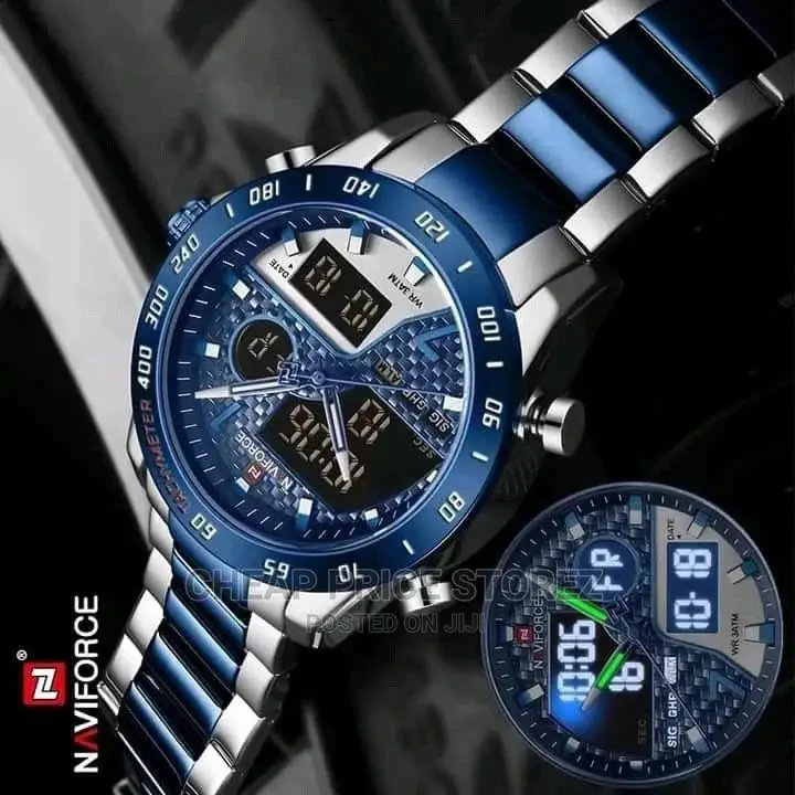 Naviforce Blue and Silver