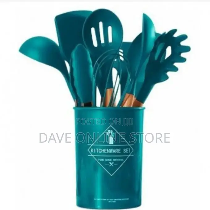 12 Piece Silicone Kitchen Tool Cooking Utensils