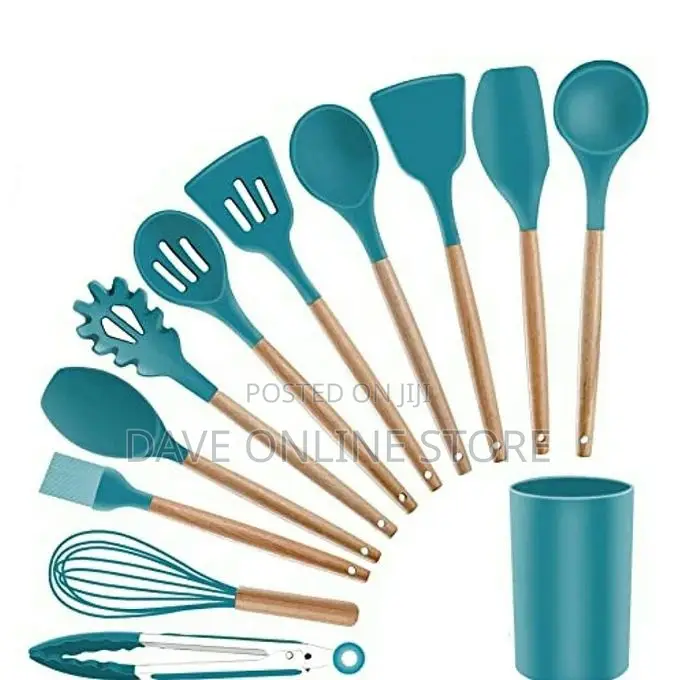 12 Piece Silicone Kitchen Tool Cooking Utensils