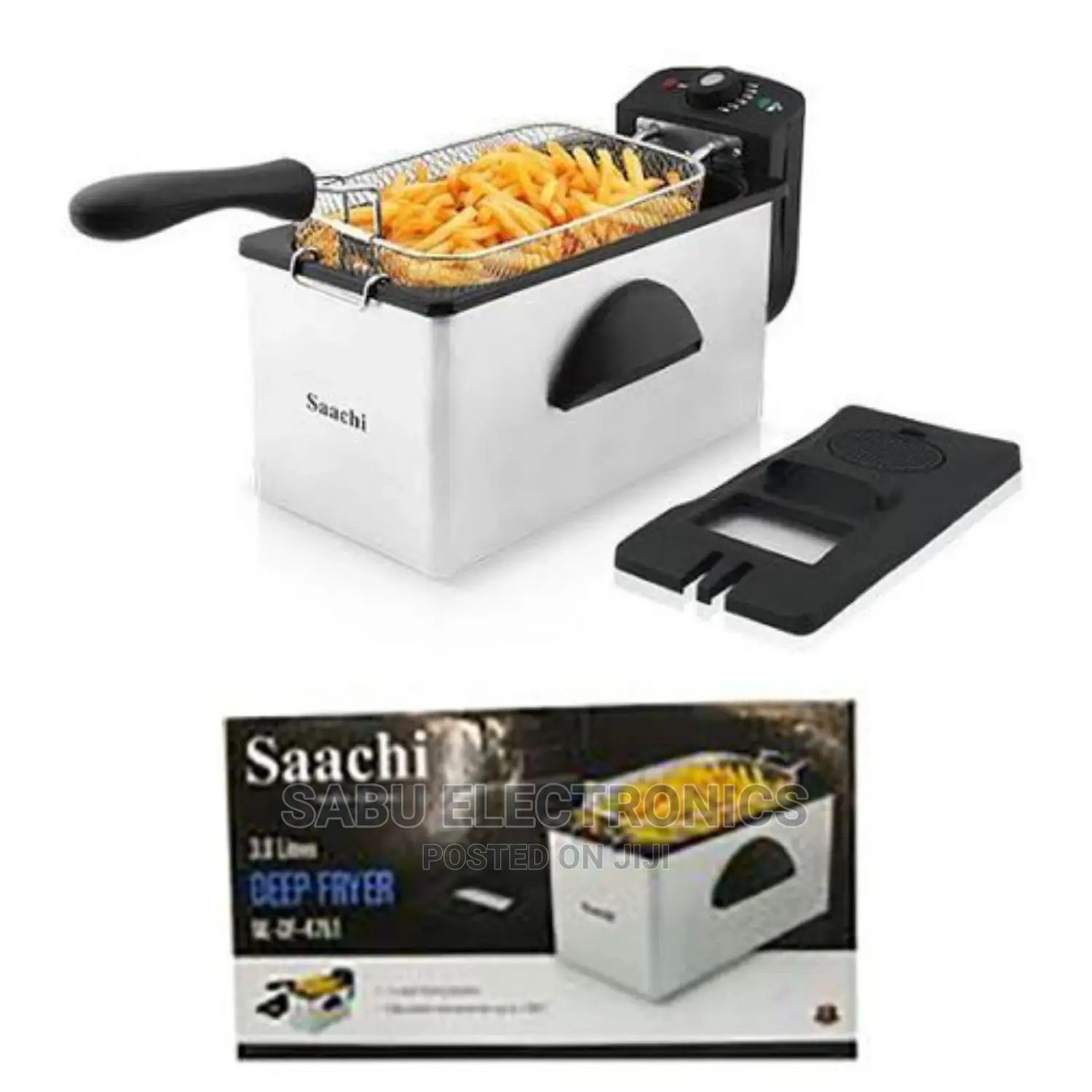 Deep Fryer-3l-Silver-Saachi