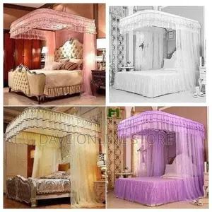 Two Stand Fancy Rail Executive Canopy Mosquito Net -