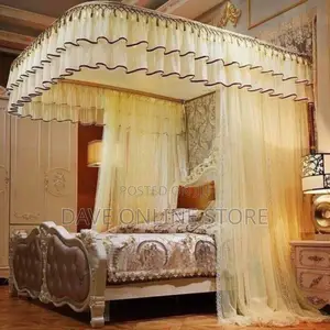 Two Stand Fancy Rail Executive Canopy Mosquito Net -