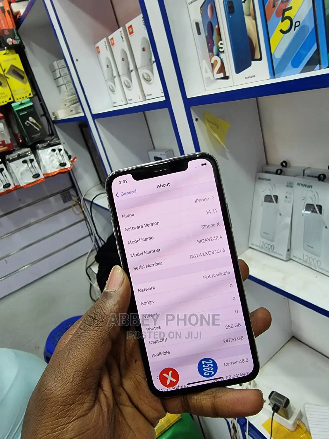 New Apple iPhone X 256 GB White