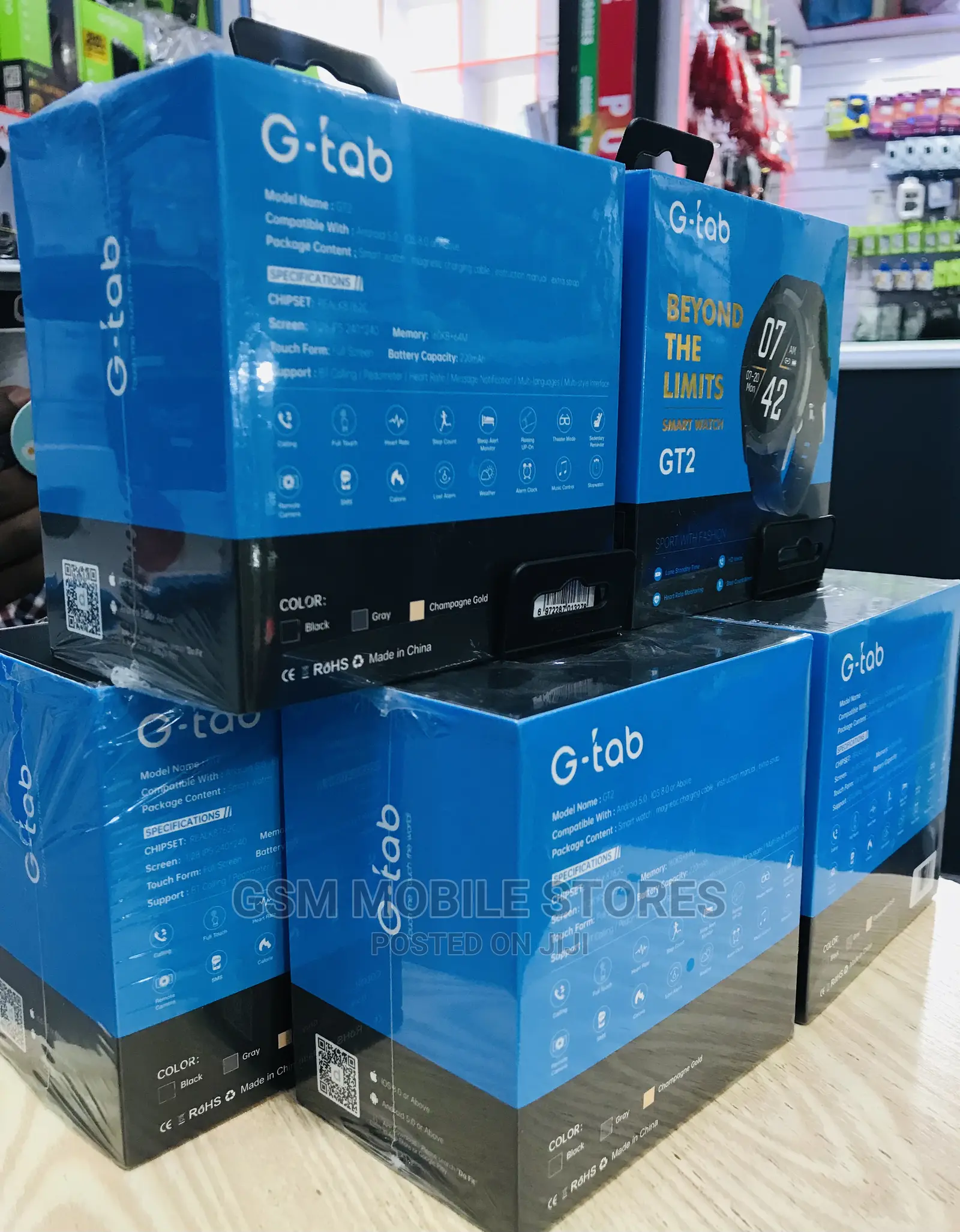 G-Tab GT2 Smart Watch Bluetooth Calling Music Player Etc.