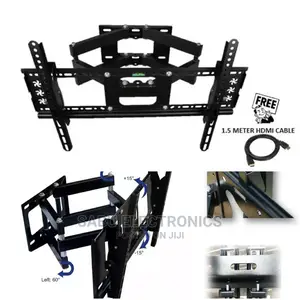 Rotating Wall Mount 2 Arms 26 to 70 Inch + Free HDMI CABLE