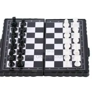 Mini Portable Fold Able Pocket Chess – Black ,White