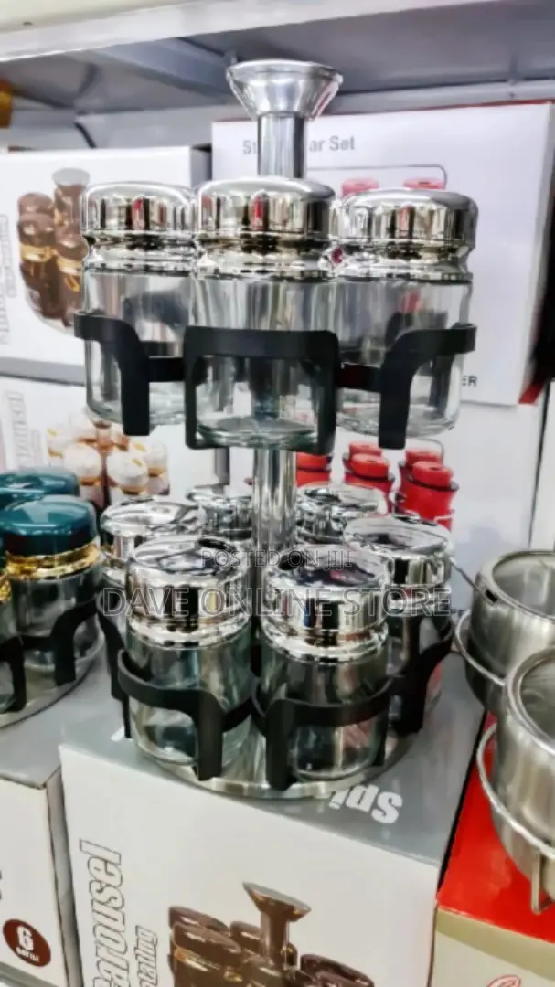 12 Pcs Rotating Spice Rack