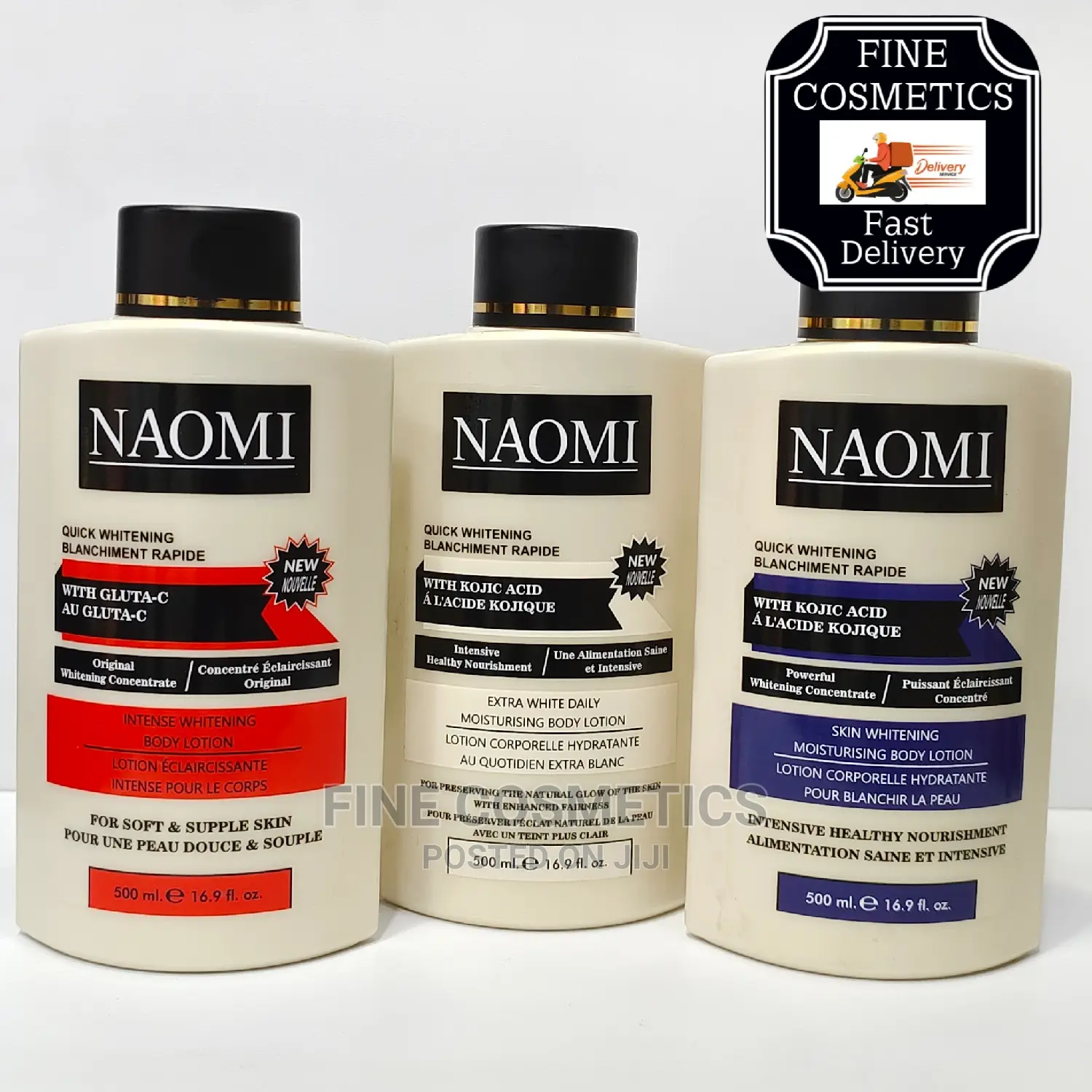Naomi Quick Whitening Blanchment Rapide Body Lotions 500ml