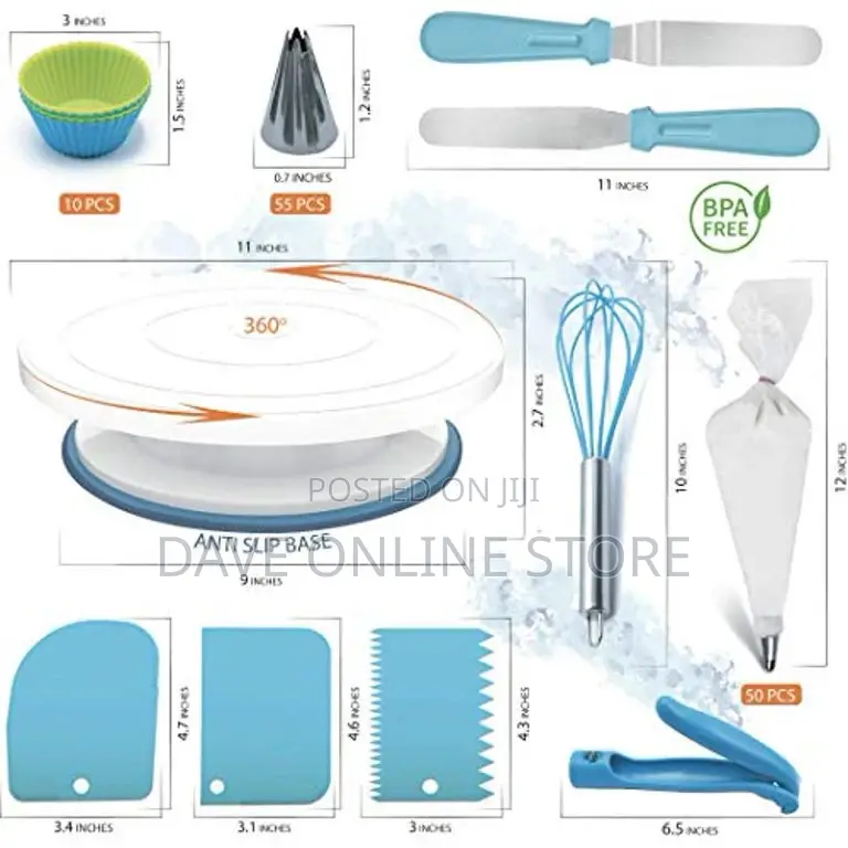 136 Pcs Cake Decorating Kit Set