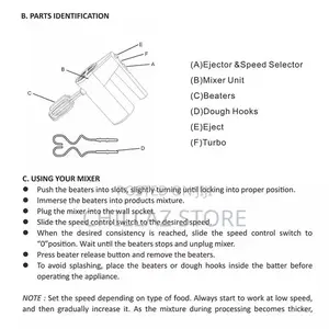 Sonkany High Power Hand Mixer