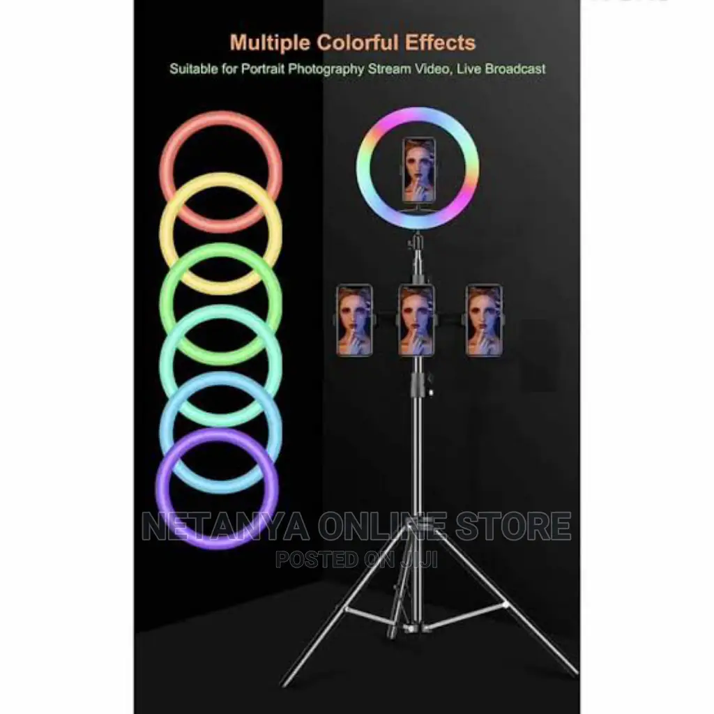 RGB Ring Lights With Stands.
