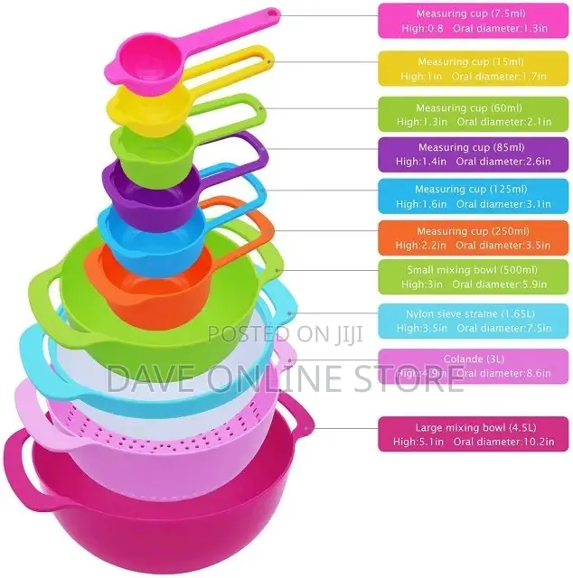 10 Pcs Mixing Bowl Set
