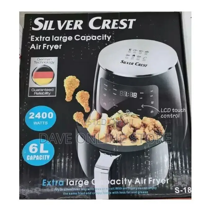 6 Liters Air Fryer Silver Crest