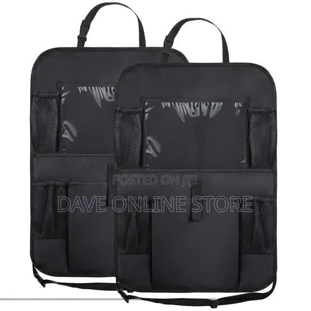 Leather Car Seat Back Bag Storage Organiser