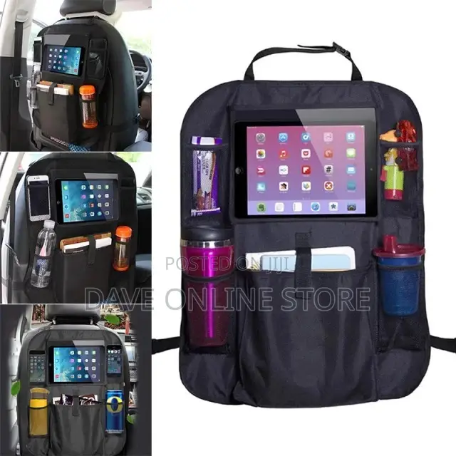 Leather Car Seat Back Bag Storage Organiser