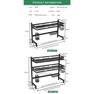 Over the Sink Double Layer Dish Rack [2layers]