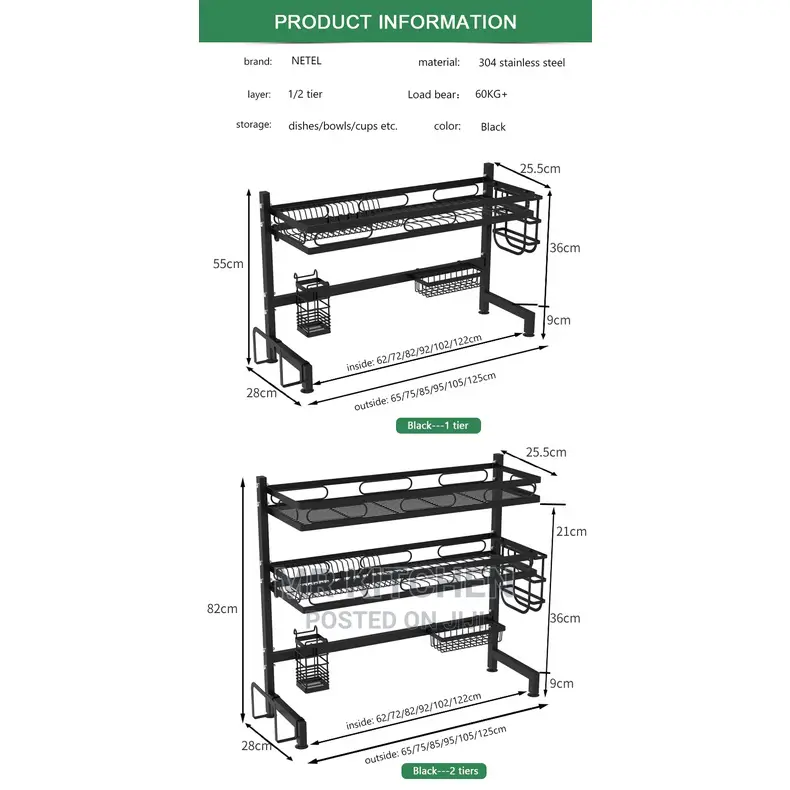 Over the Sink Double Layer Dish Rack [2layers]
