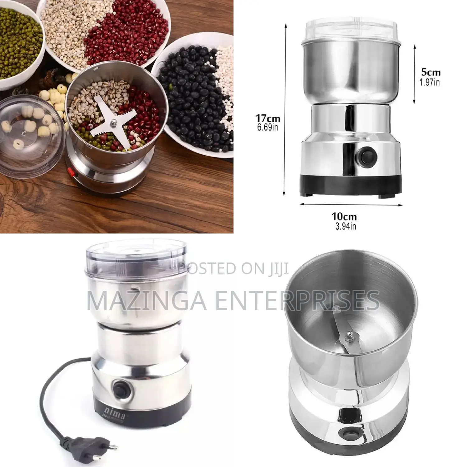Nima Electric Coffee, Peanut,Pepper and Almonds Grinder