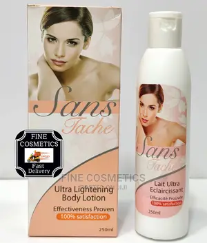 Sans Tache Uniform Skin Lightening Cream Lotion Hq Free 250G