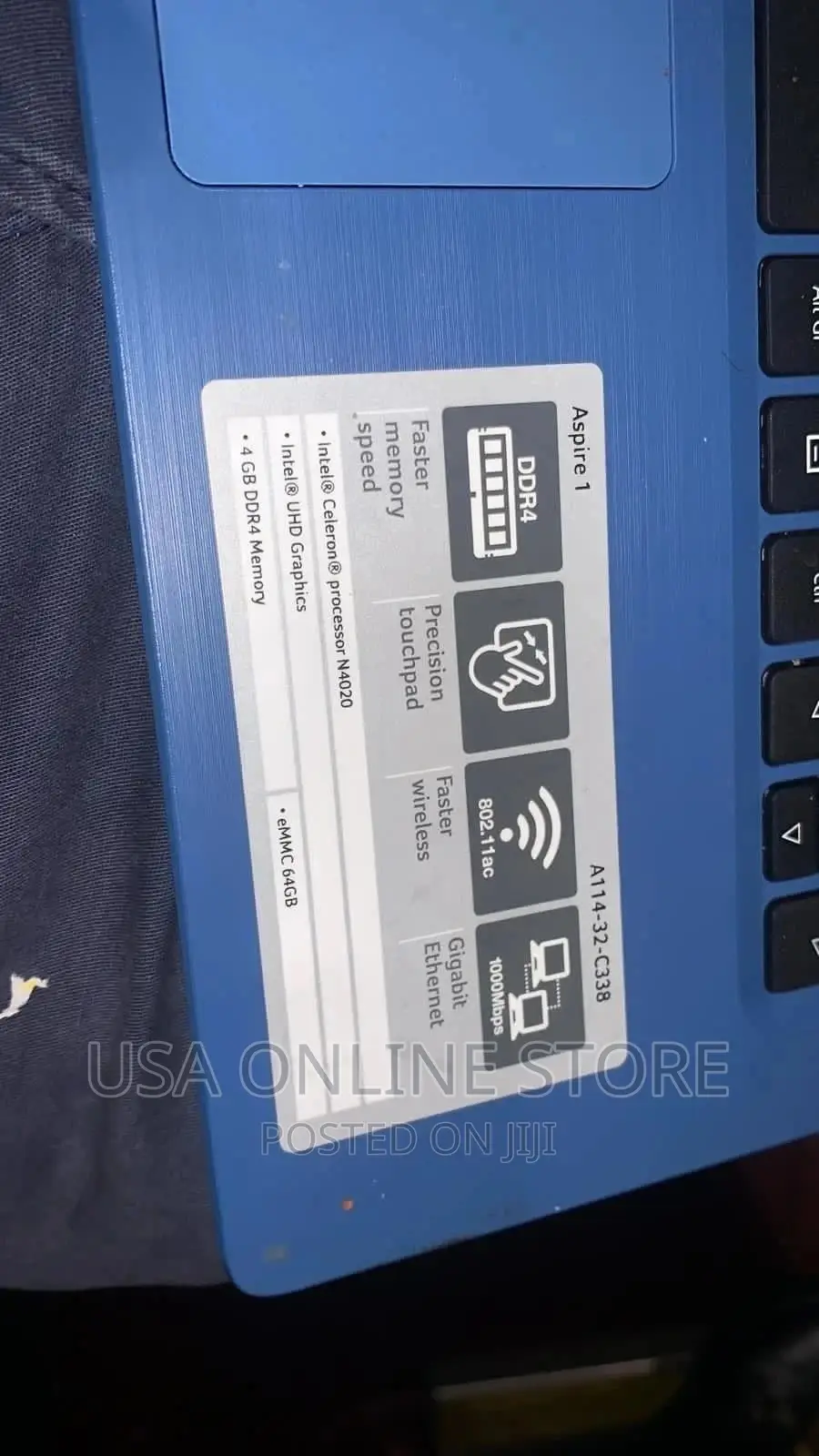 Laptop Acer Aspire 1 A114-32 4GB Intel Celeron SSD 60GB