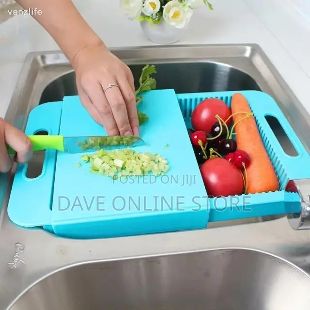 Kitchen Sink Chopping Board and Drainer Shelf