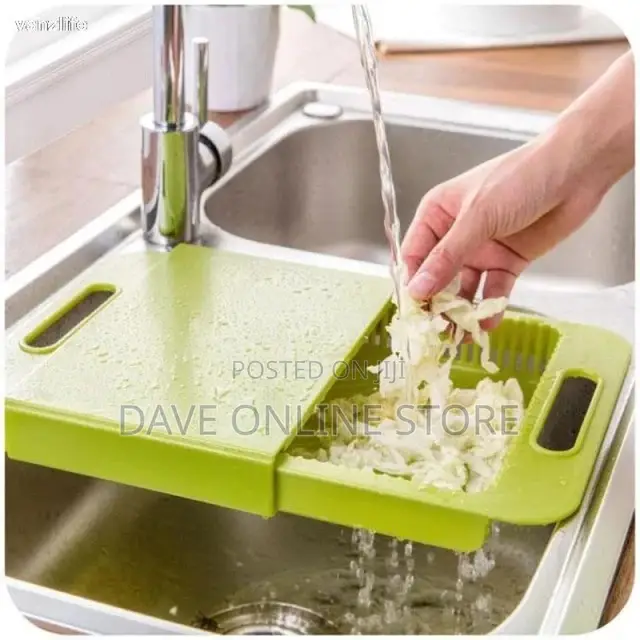 Kitchen Sink Chopping Board and Drainer Shelf