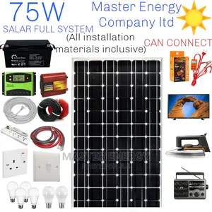 75W Solar System Full Kit