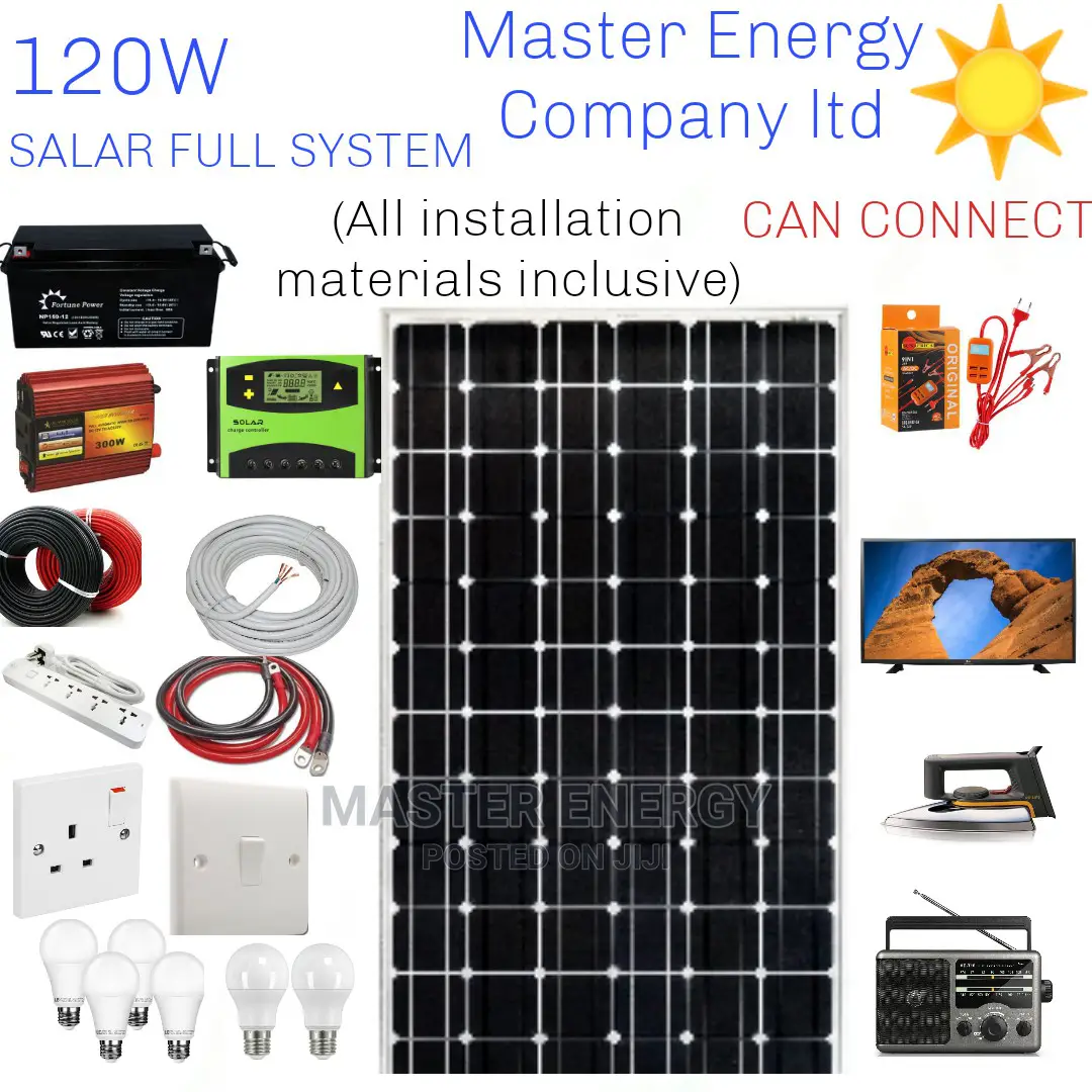 120W Solar System Full Kit