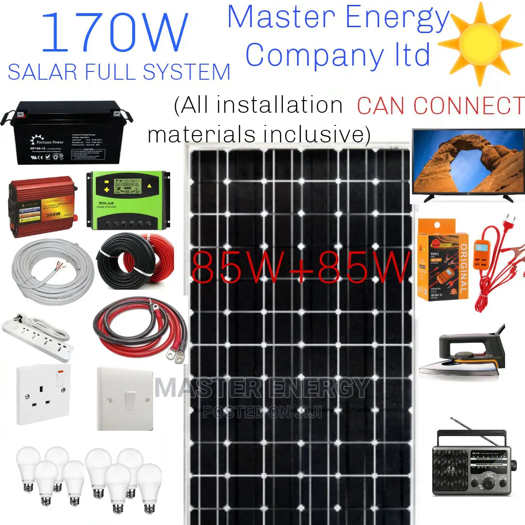 170W Solar System Full Kit