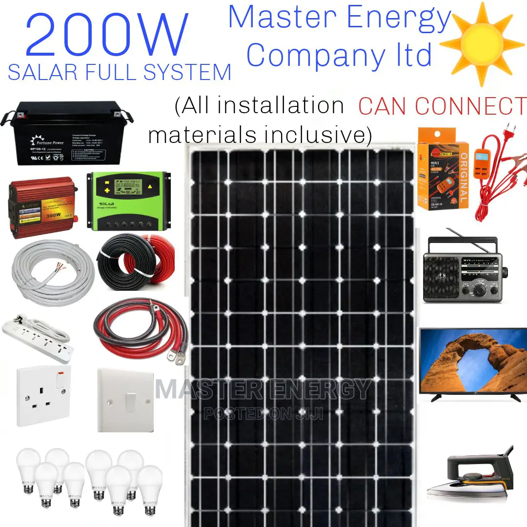 200W Solar System Full Kit