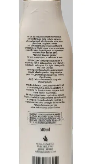 INFINI CLEAR Clarifying Body Lotion With Carrot Oils 500ml