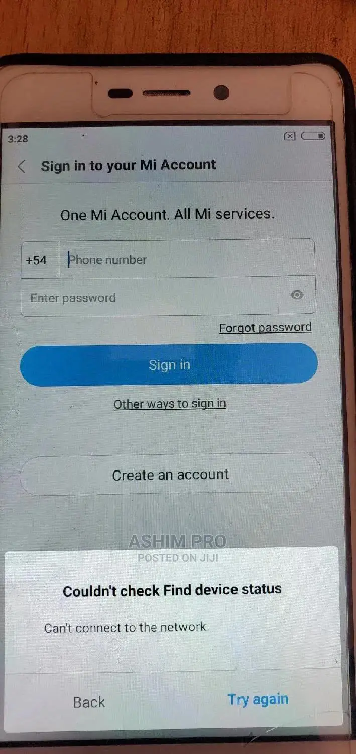 Mi Account Unlocking