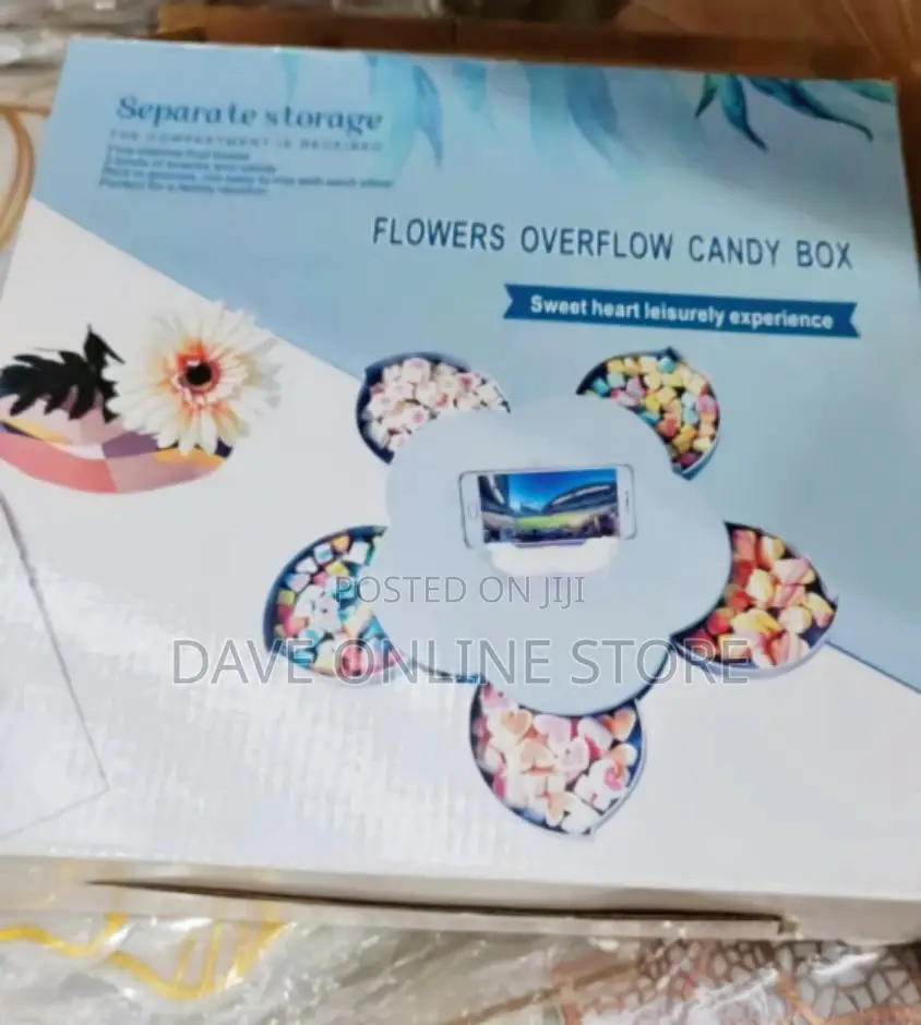 Flowers Overflow Fruit Snack Candy Storage Organizer Box