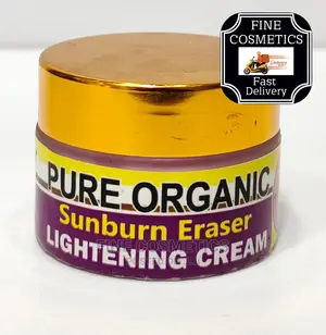 Pure Organic Sunburn Eraser Lightening Cream.