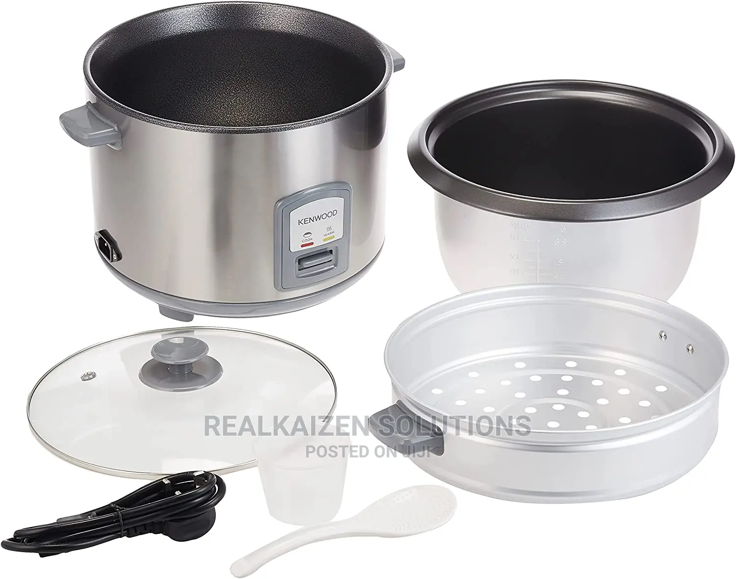 KENWOOD 2.8L Large Rice Cooker With Steamer Basket 1000W