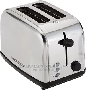 BLACK+DECKER 2 Slice Stainless Steel Cool Touch Toaster