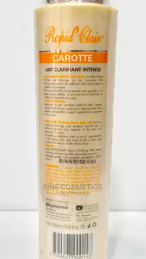ORIGINAL Rapid Clair Carrot Lotion Big Size 500ml