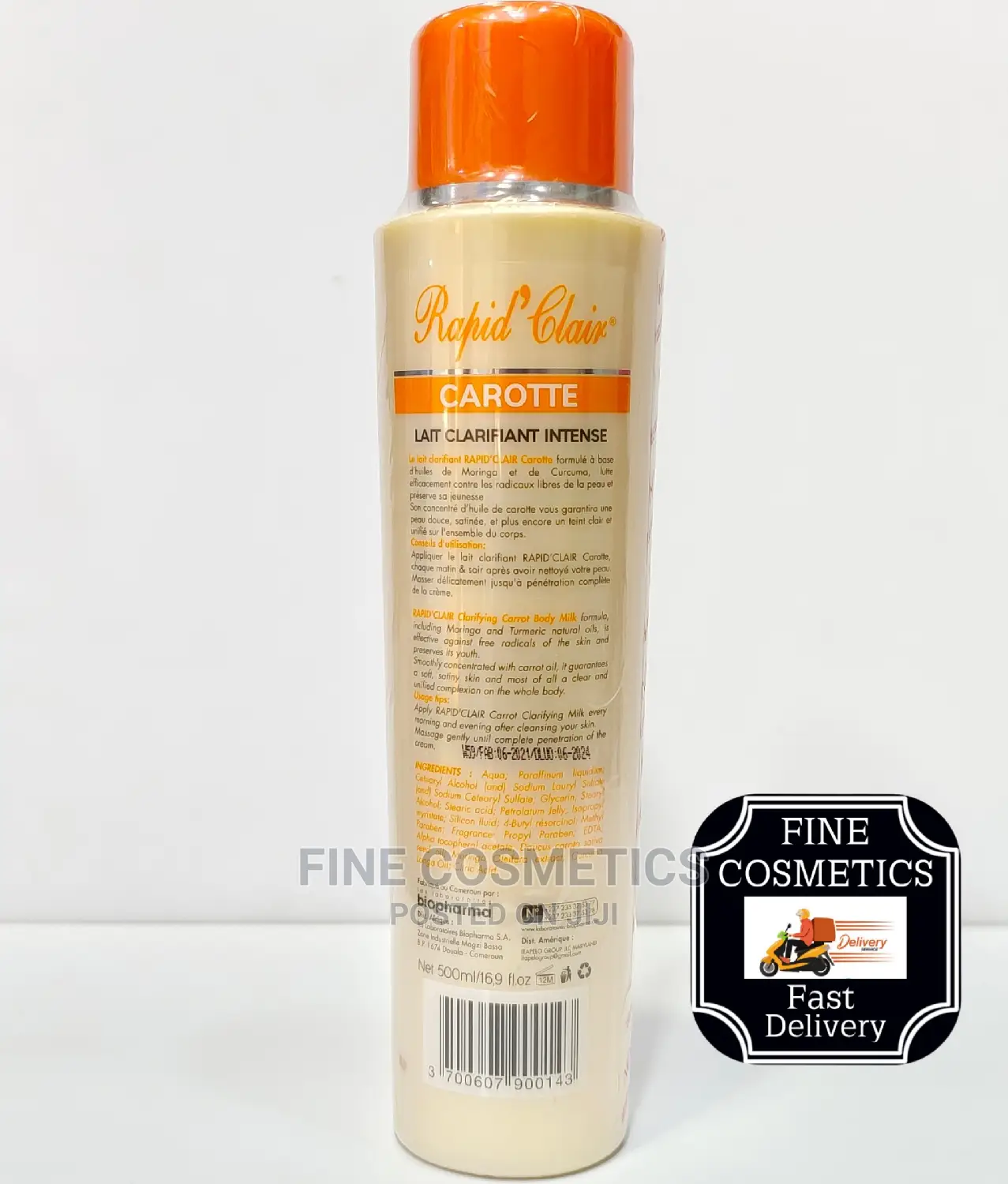 ORIGINAL Rapid Clair Carrot Lotion Big Size 500ml